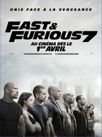 Affiche : Fast & Furious 7